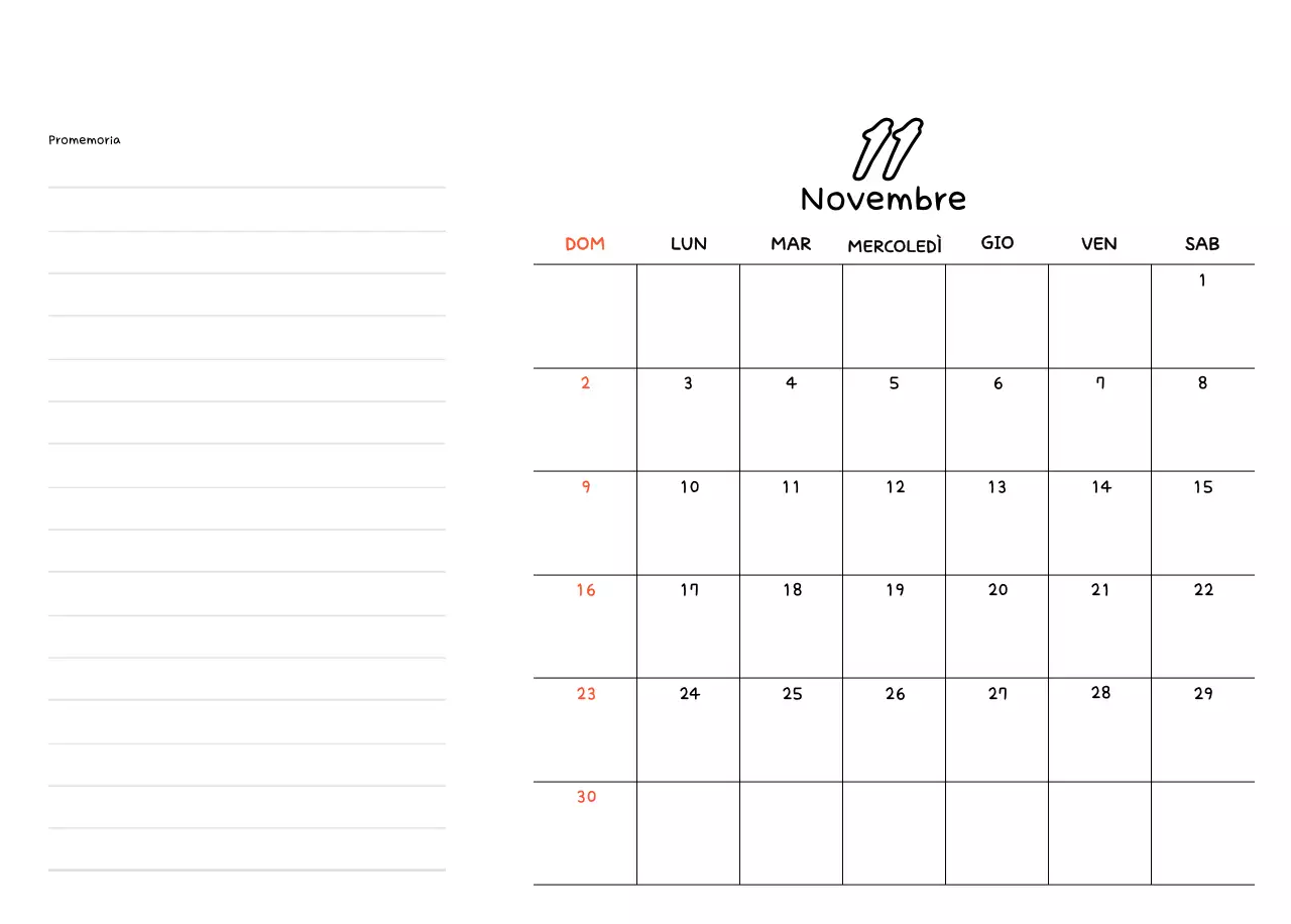 Agenda di Capodanno bianca e bella