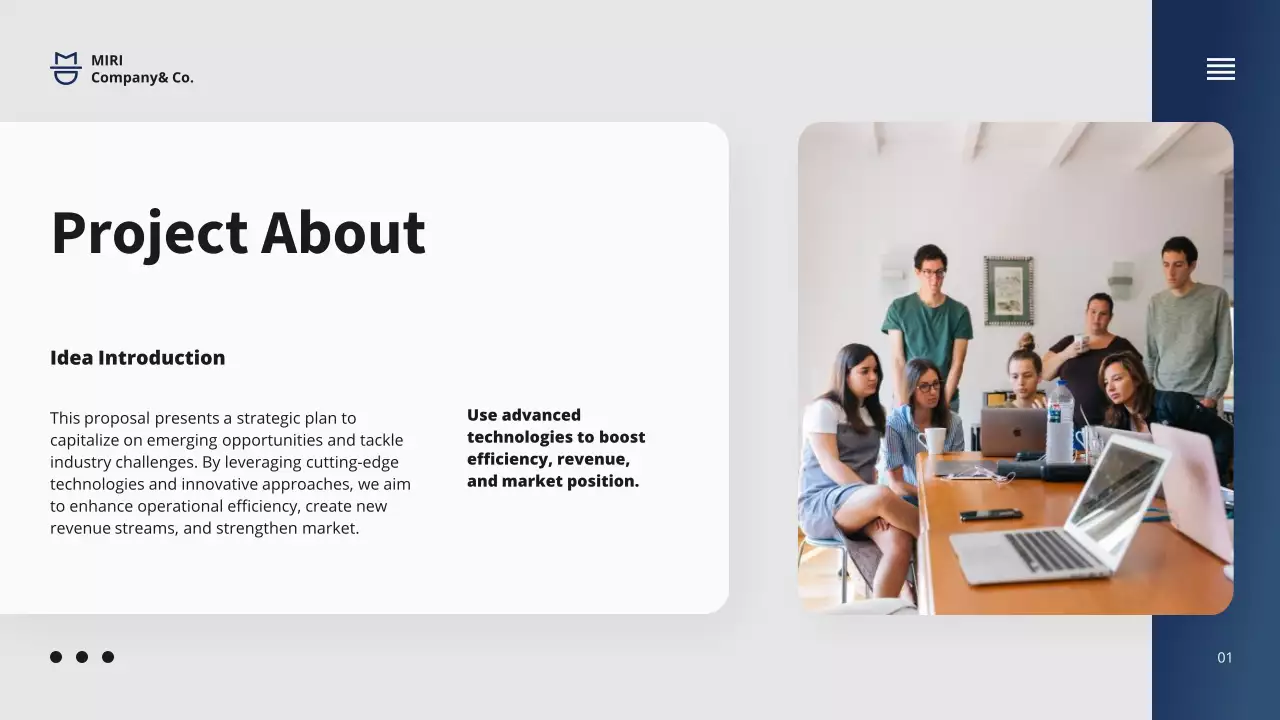 Presentasi Proposal Proyek Modern Biru