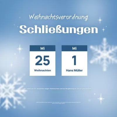 Hellblauer einfacher Verschlusshinweis