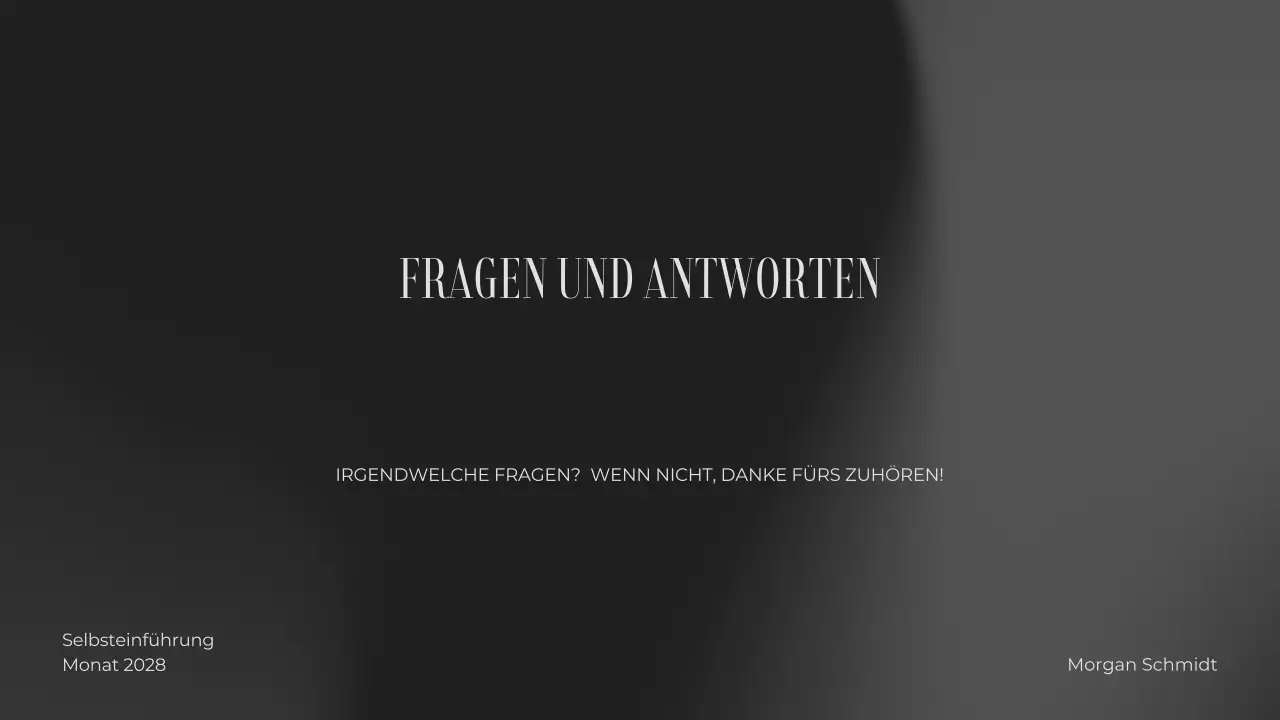 graue ästhetische klassische einführung portfolio präsentation