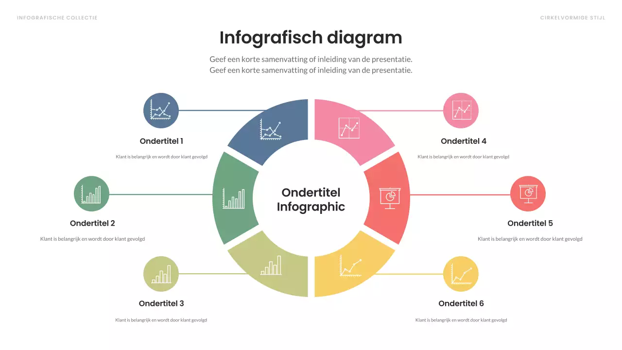 kleurrijke moderne infographic layout
