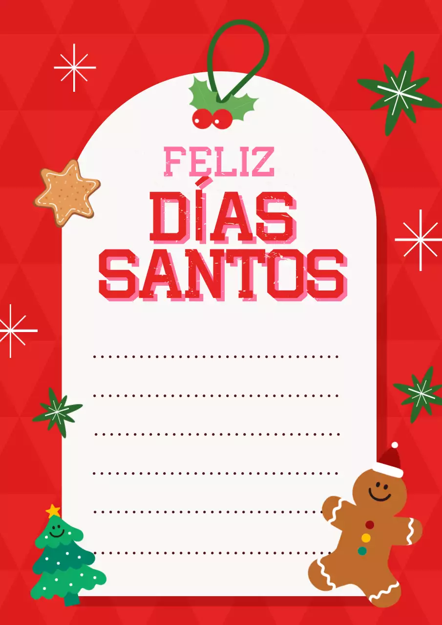 Bonito material de papelería navideño en rojo y verde