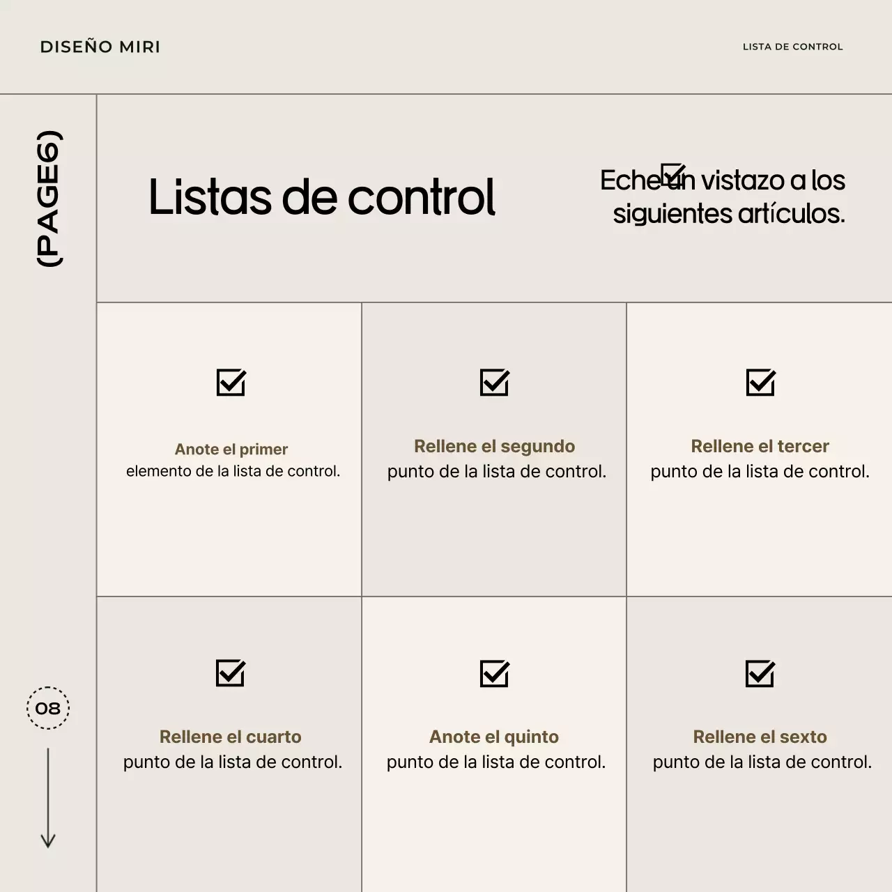 Beige Simple Card News Template