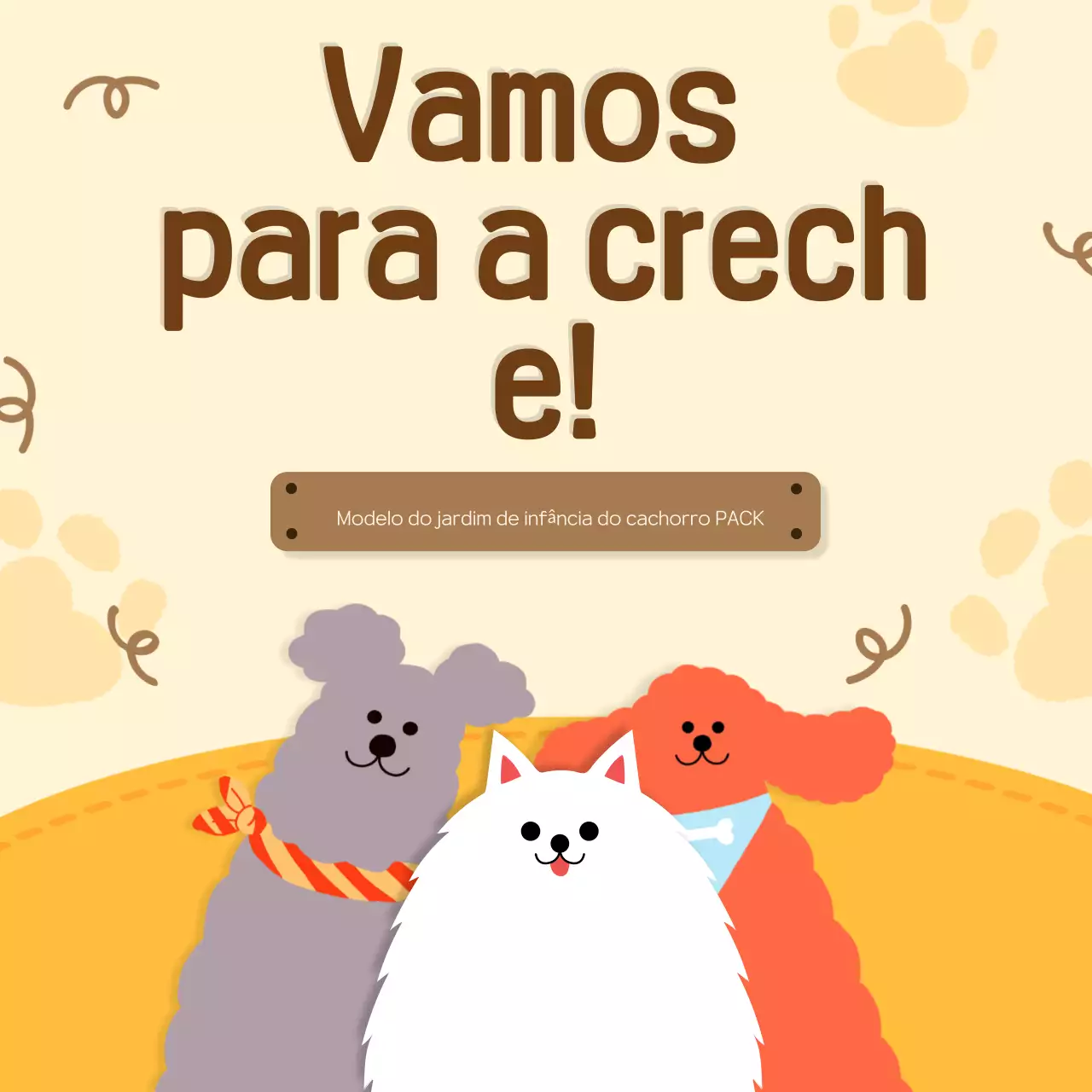 Promover o jardim de infância do animal de peluche amarelo