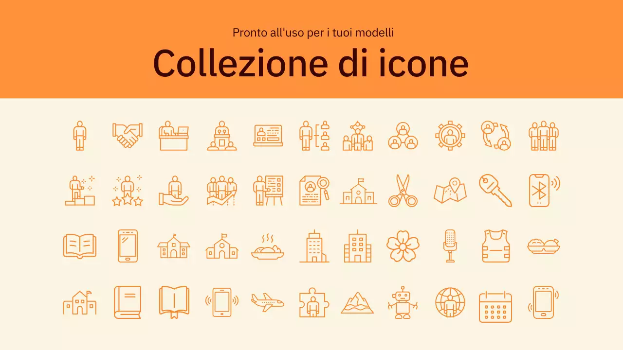 arancione moderno passo di auto-introduzione