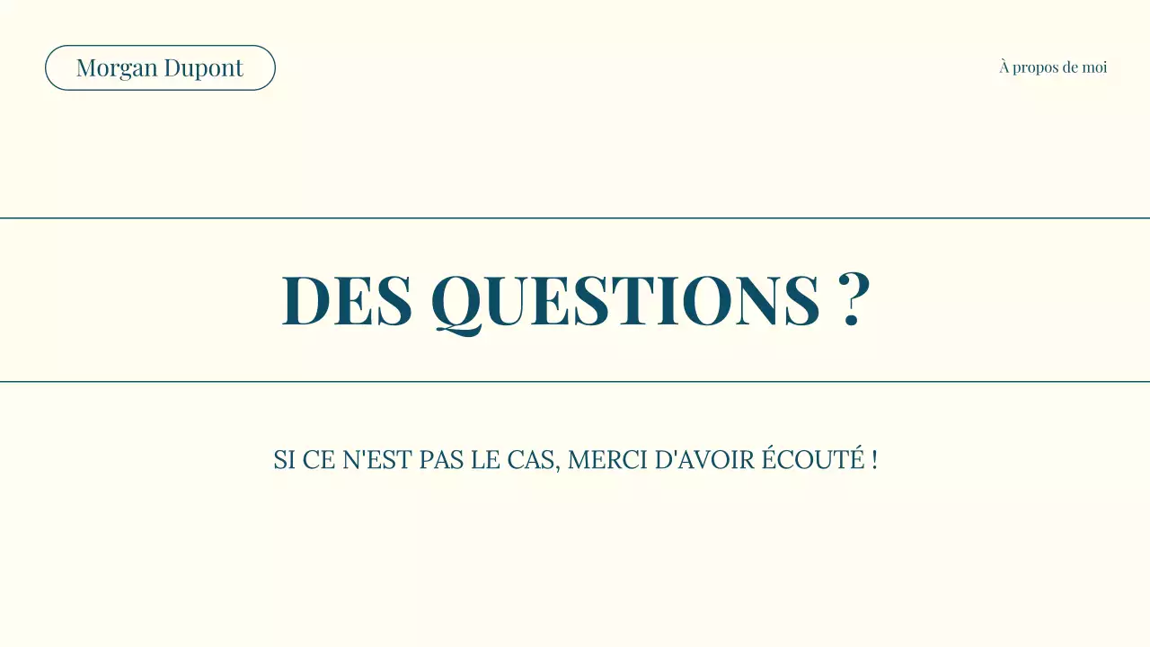 Teal and Beige Modern About Me Introduction