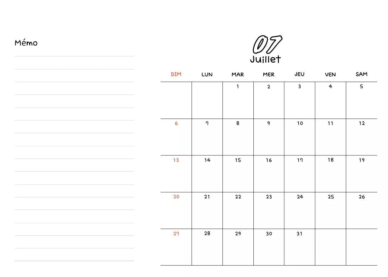 Agenda du Nouvel An blanc et joli