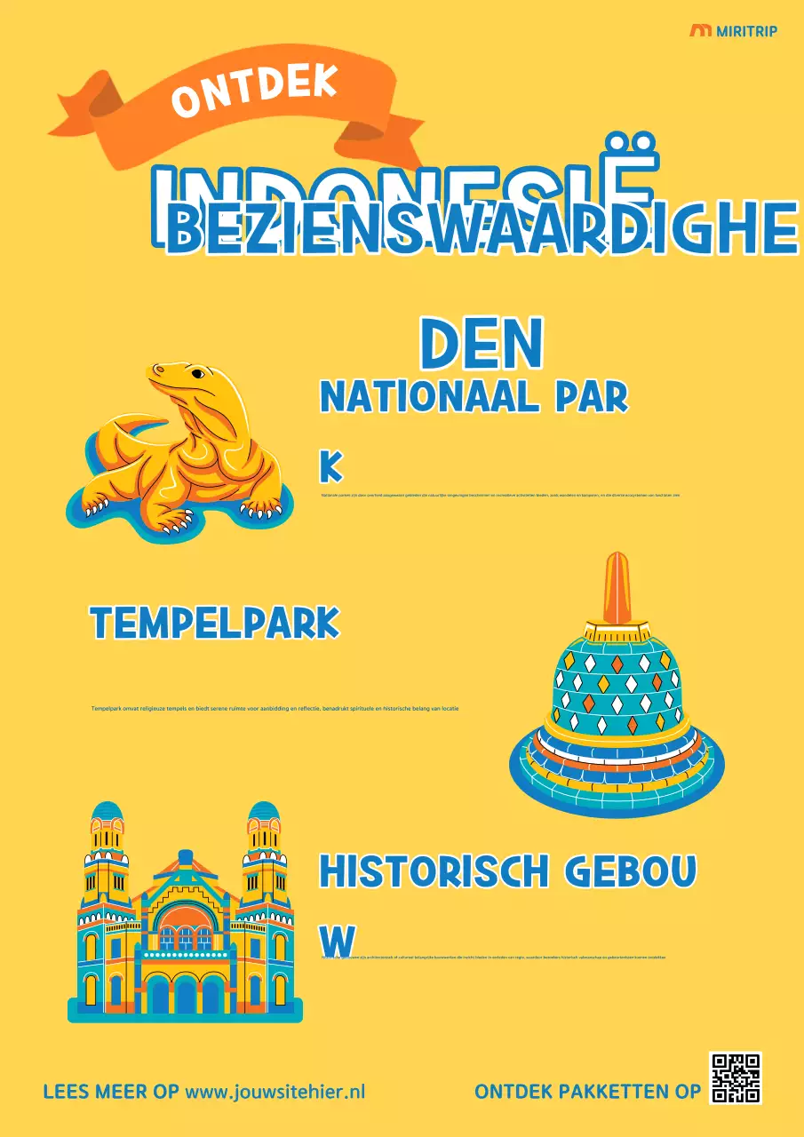 gele retro reisreclame