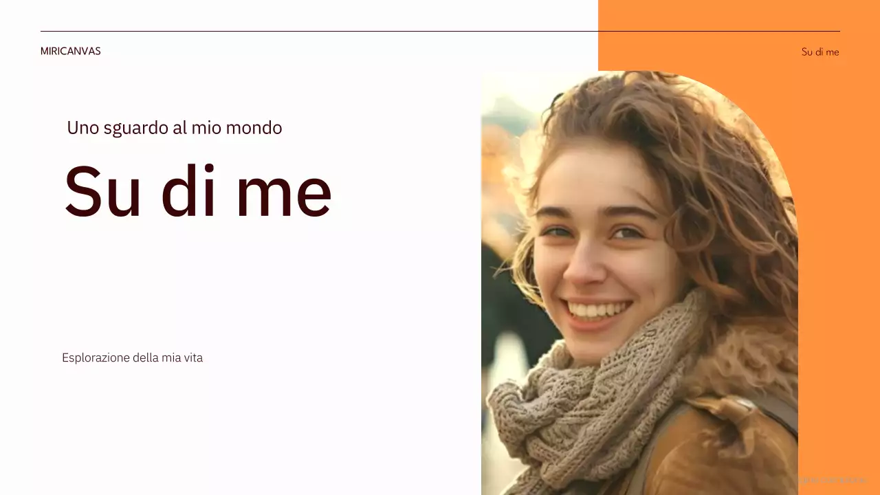 arancione moderno passo di auto-introduzione