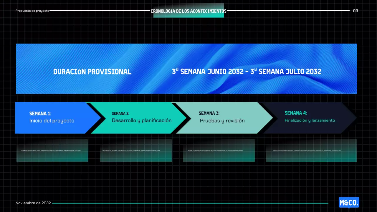 Propuesta de proyecto Blue Modern