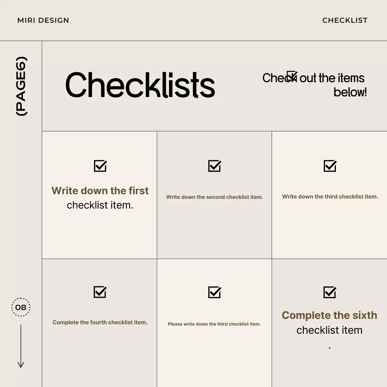 Beige Minimal Design Template Instagram Carousel