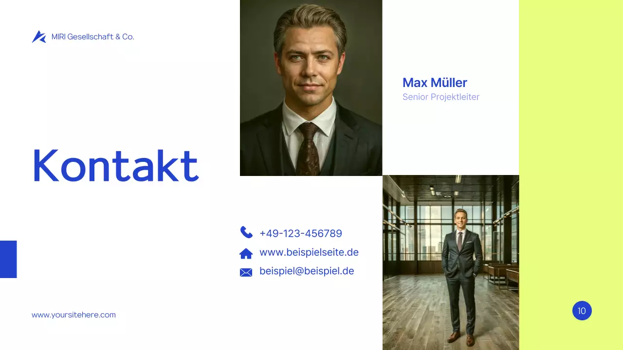 Grünes modernes Projektvorschlagsdokument