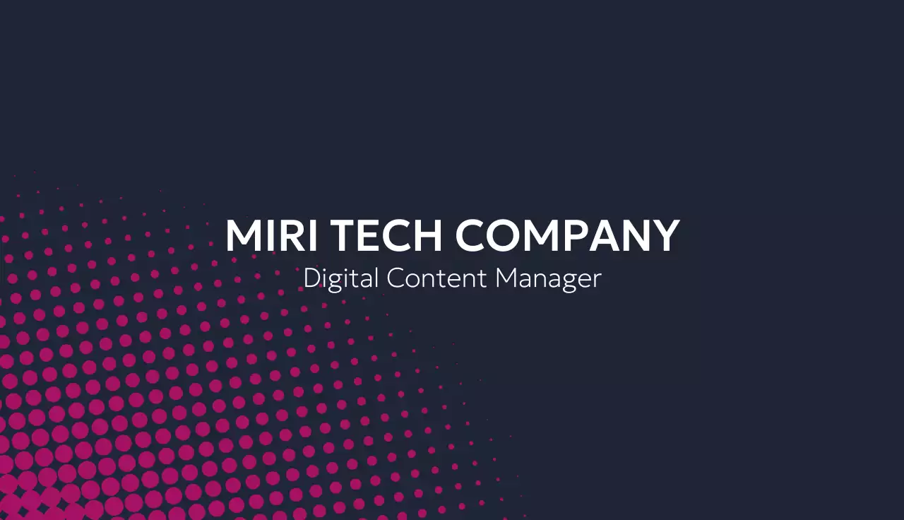 Pink Modern Business Card