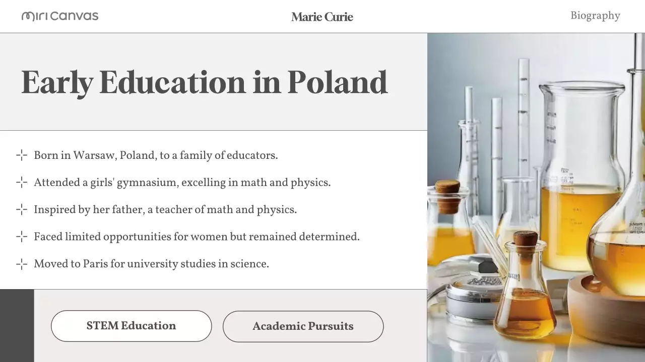 Beige Modern Biography Guide Presentation