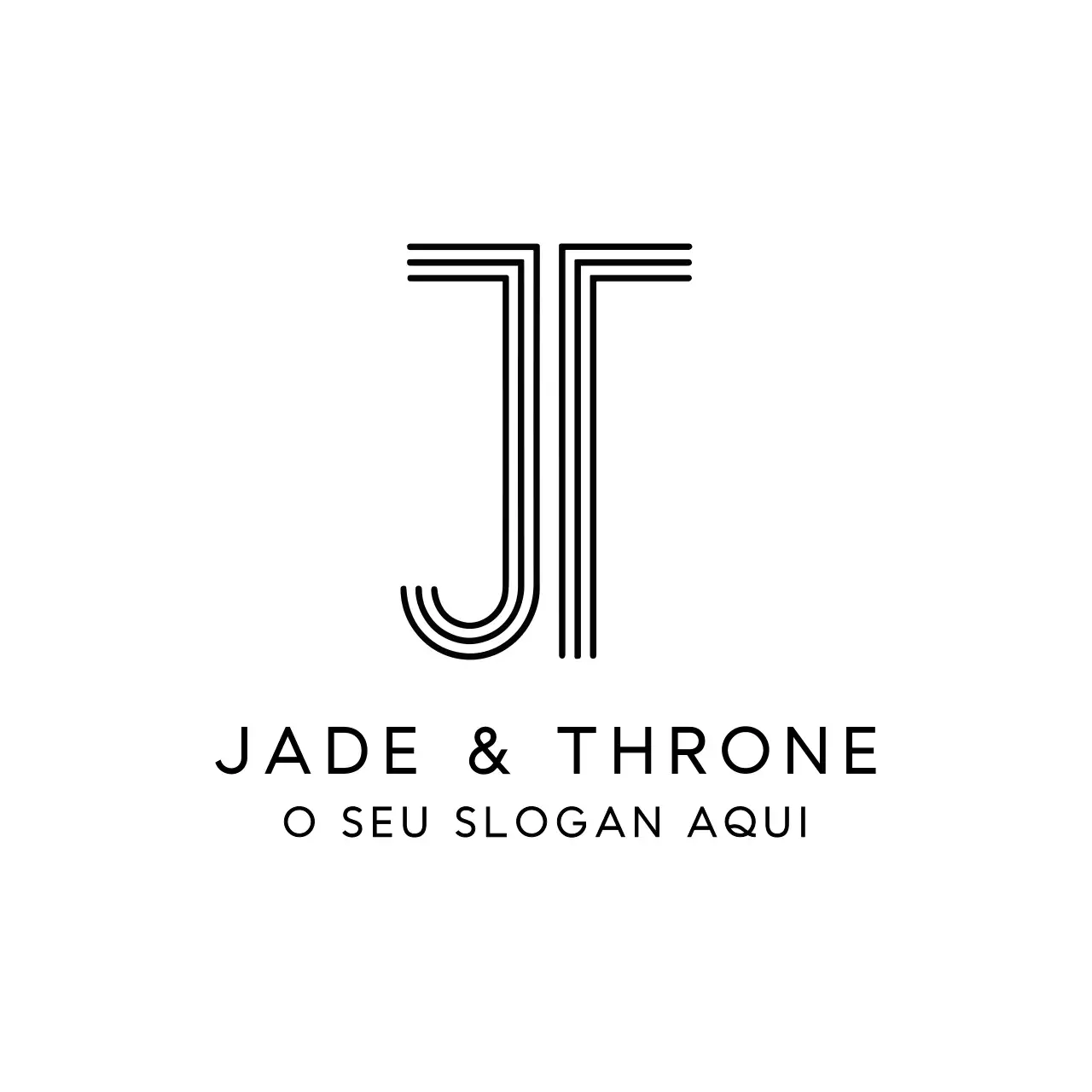 design de marca minimalista em preto