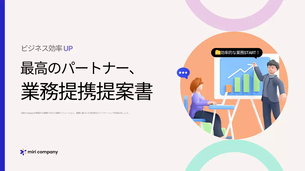 オレンジ モダン ビジネス 提案書 プレゼンテーション