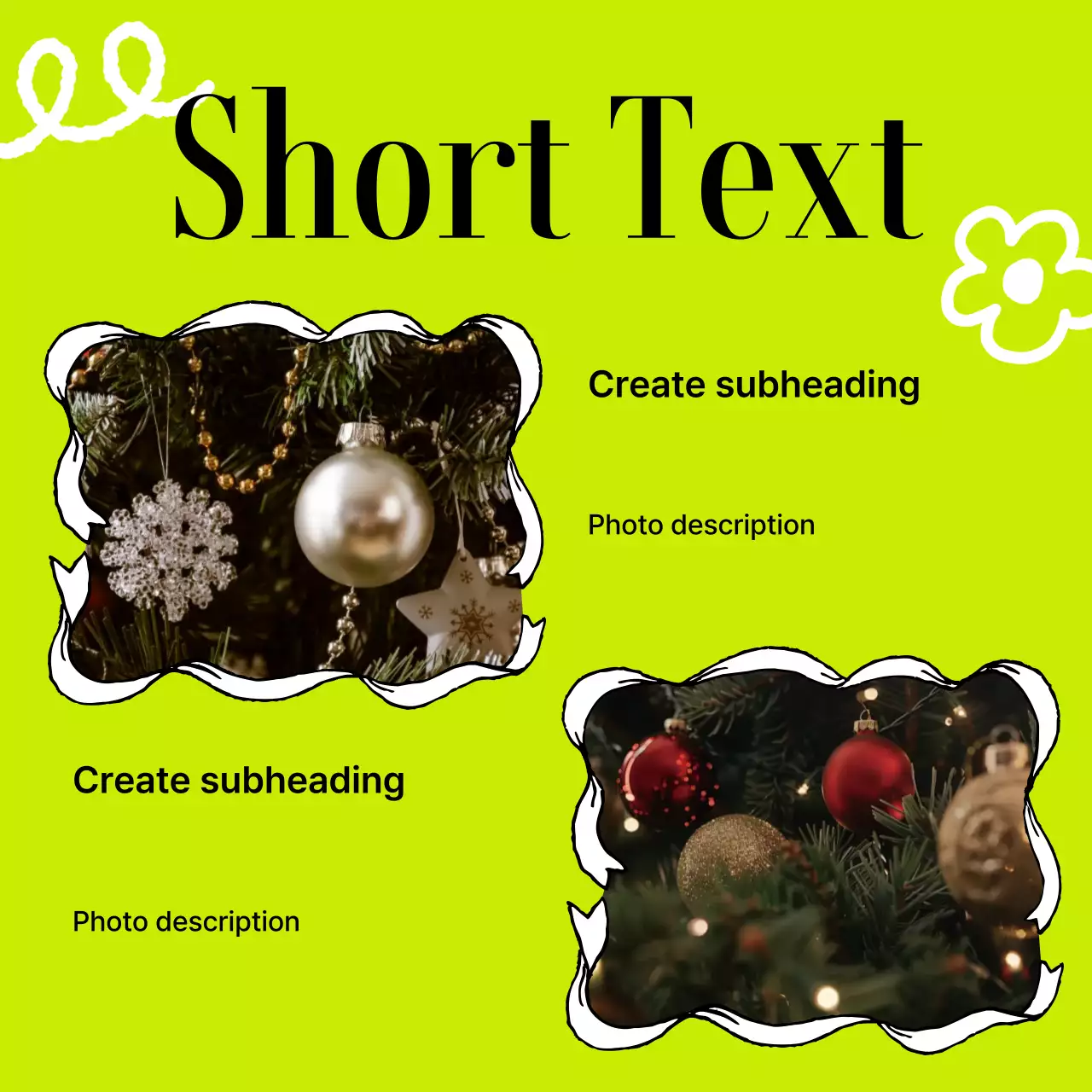 Layout de notícias simples e verde Instagram Carousel