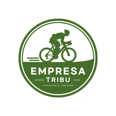 logotipo minimalista verde de ciclismo