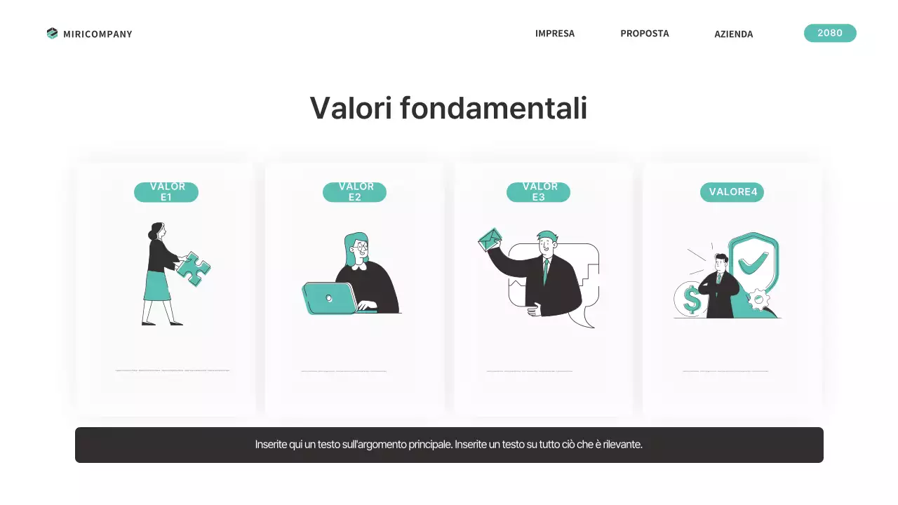 Un business plan semplice e color menta