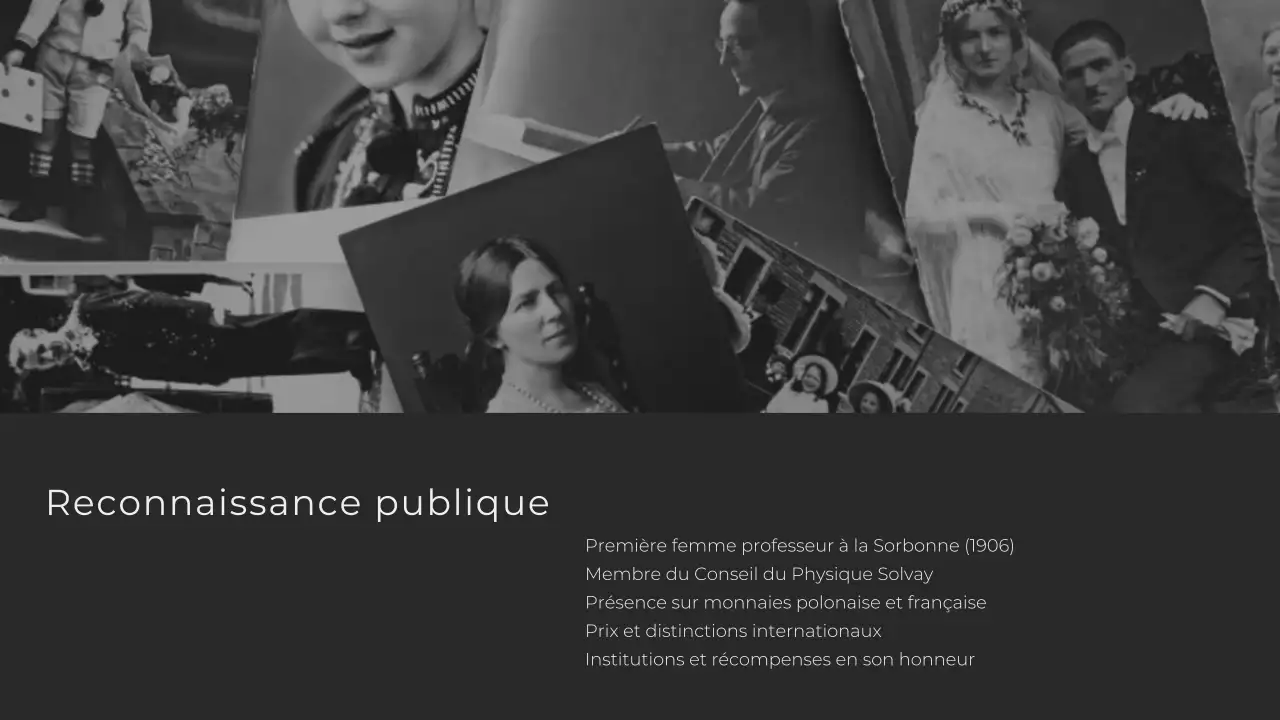 Minimaliste moderne Explorer la vie de Marie Curie Présentation