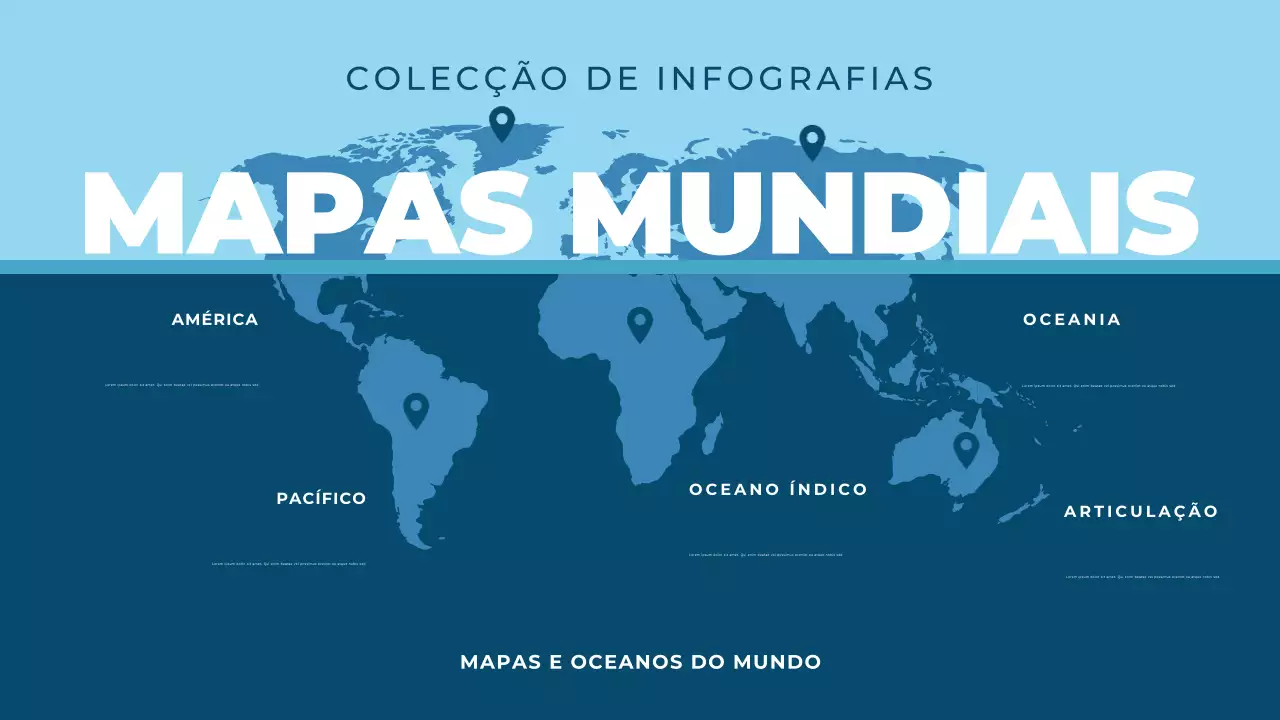 guia infográfico do mundo azul moderno