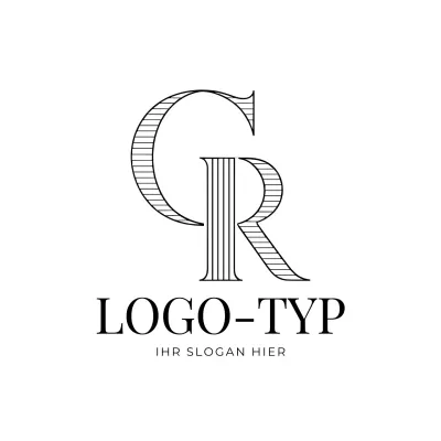 schwarzes elegantes Logo-Design