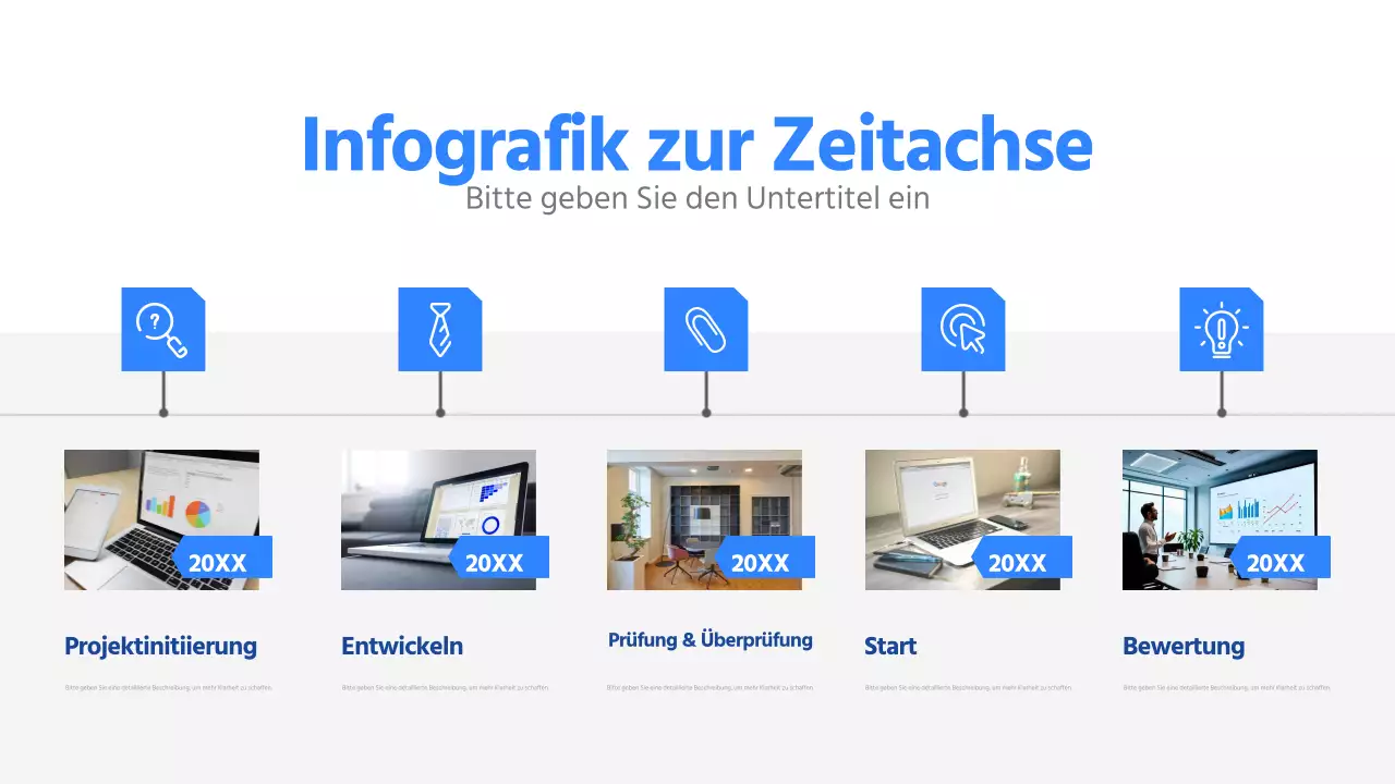 blue modern Projektleitfaden