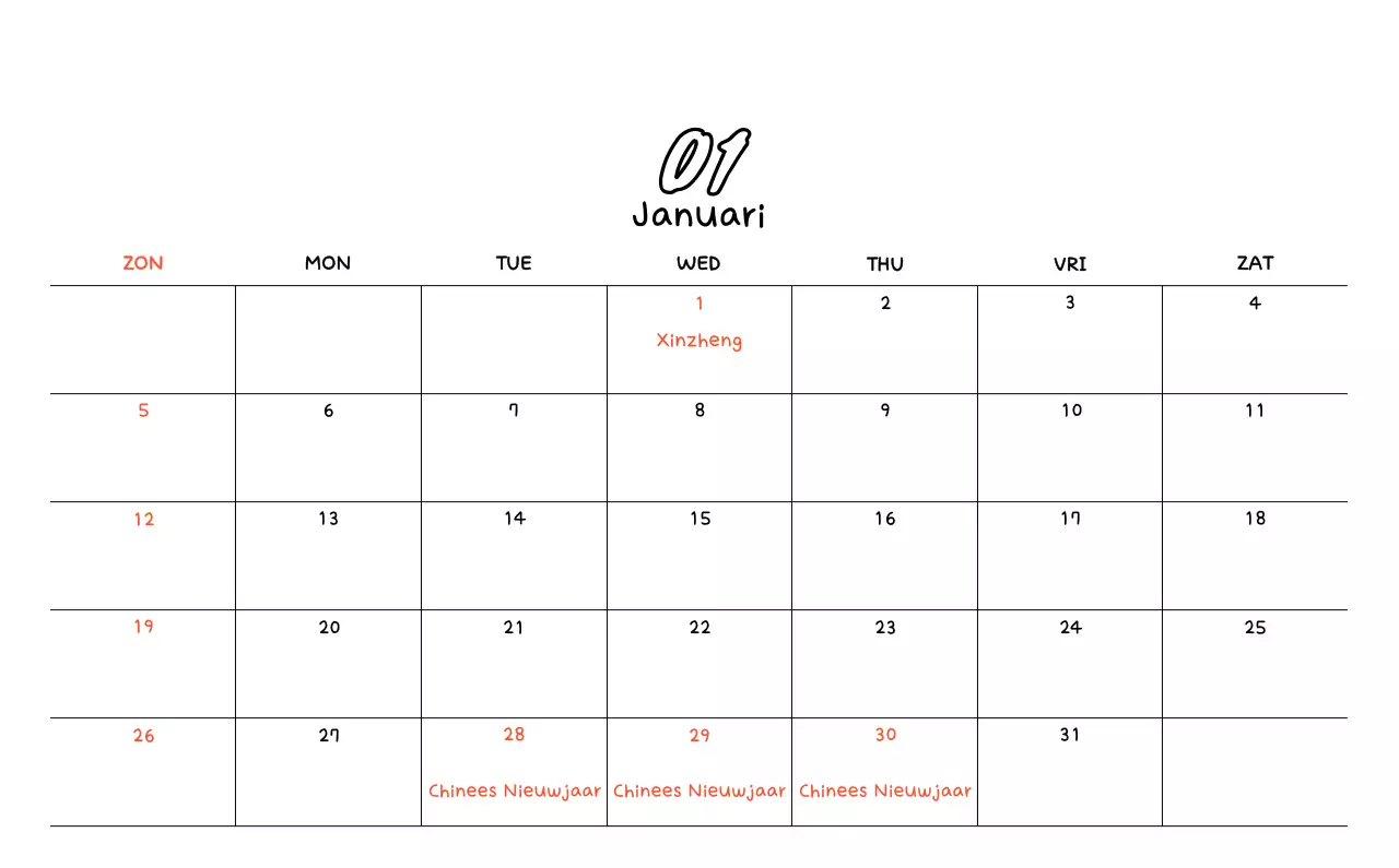 Schattige fotokalender