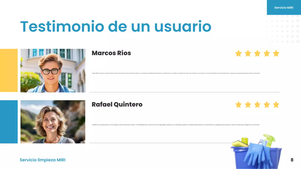 azul amarillo moderno servicio de limpieza promoción