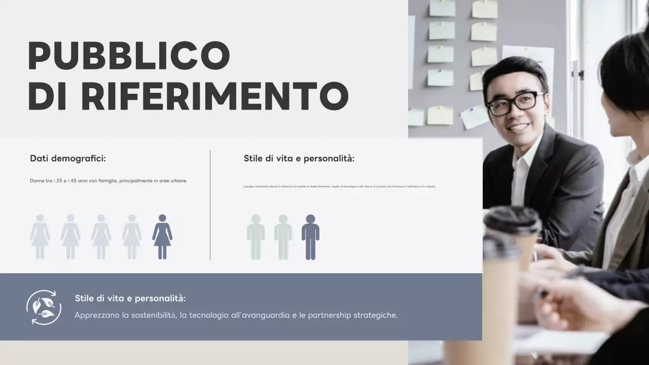 documento di business plan moderno grigio