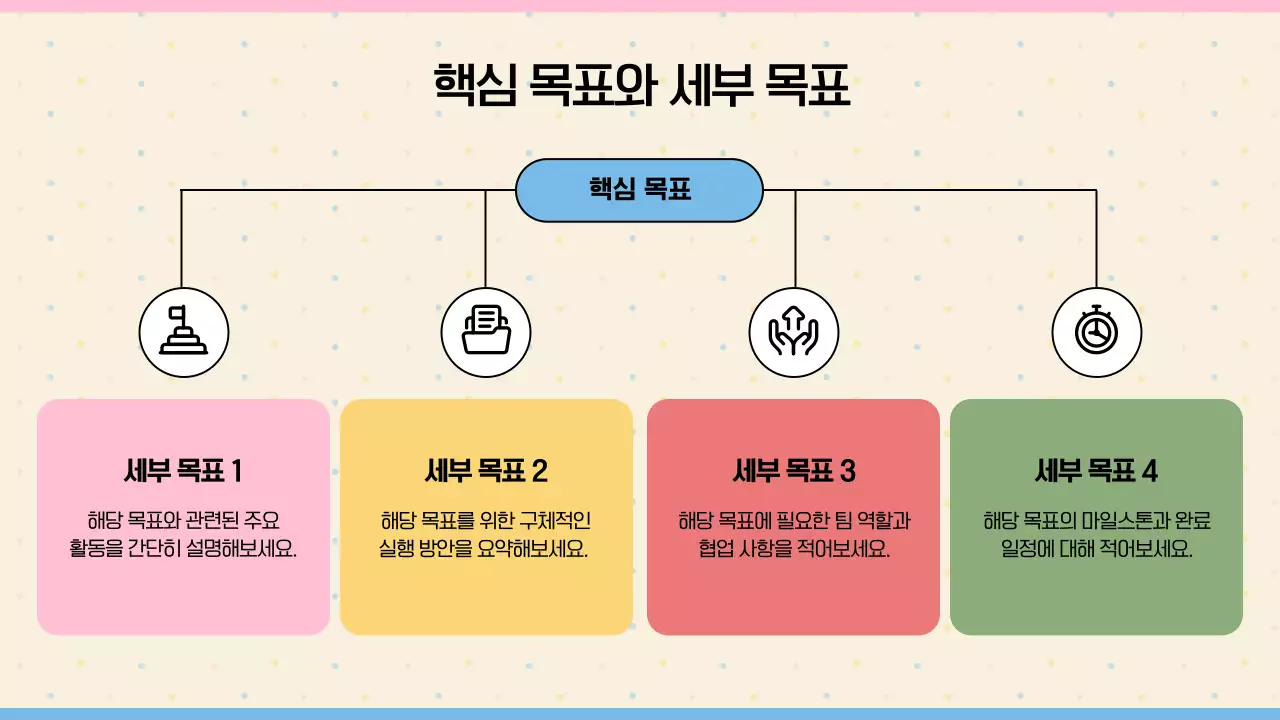 베이지 깔끔 목표 설정 설명서