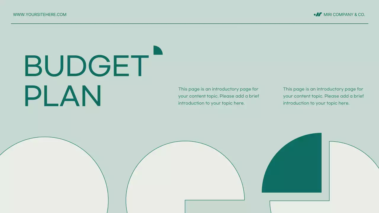 Green Minimal Project Proposal Document Presentation