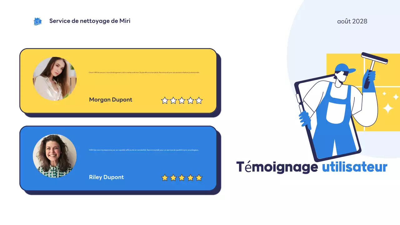 blue modern cleaning service introduction