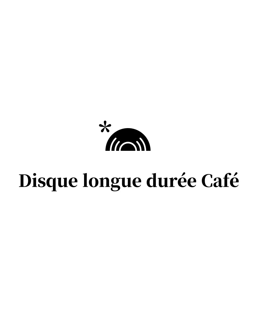 Promouvoir un café blanc minimaliste