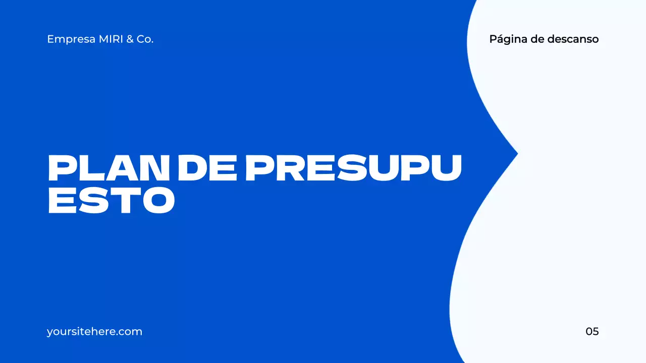 documento de propuesta de proyecto blue modern