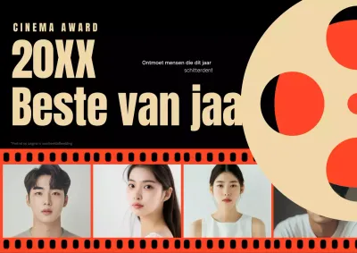 Zwart Modern Filmevenement