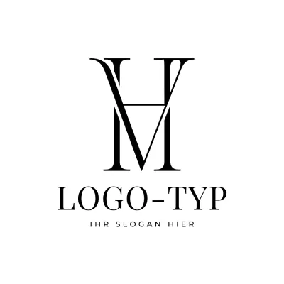 schwarzes minimalistisches Logo-Design