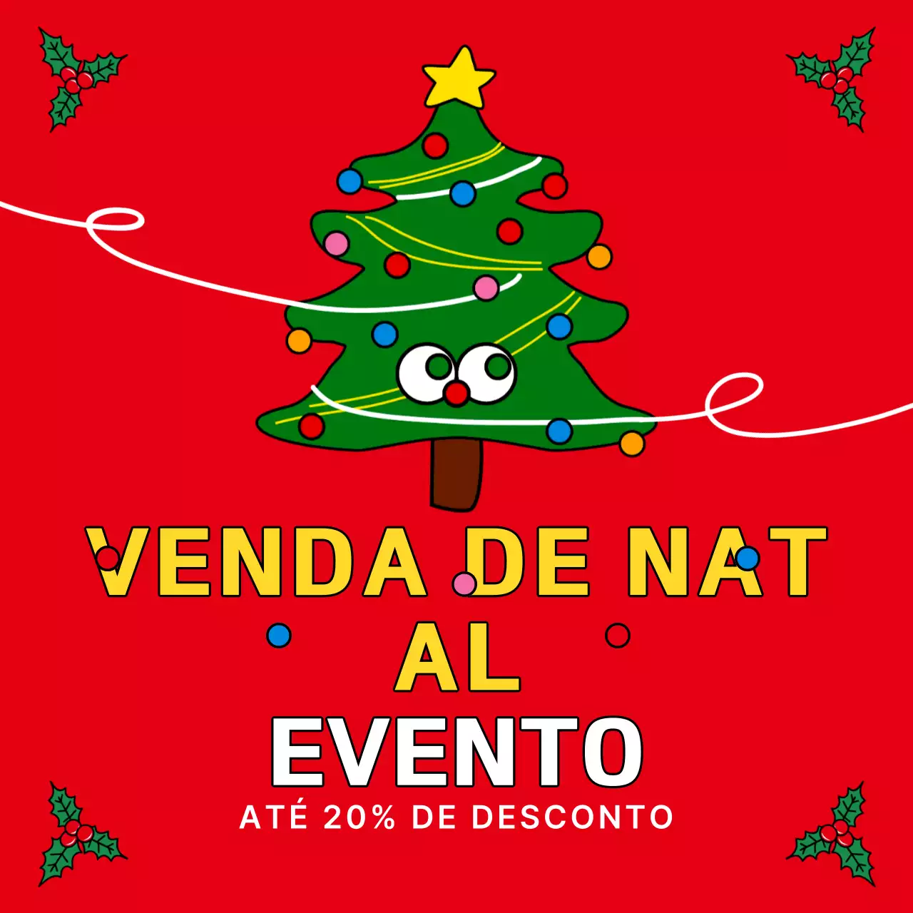 Venda de Natal Red Simple