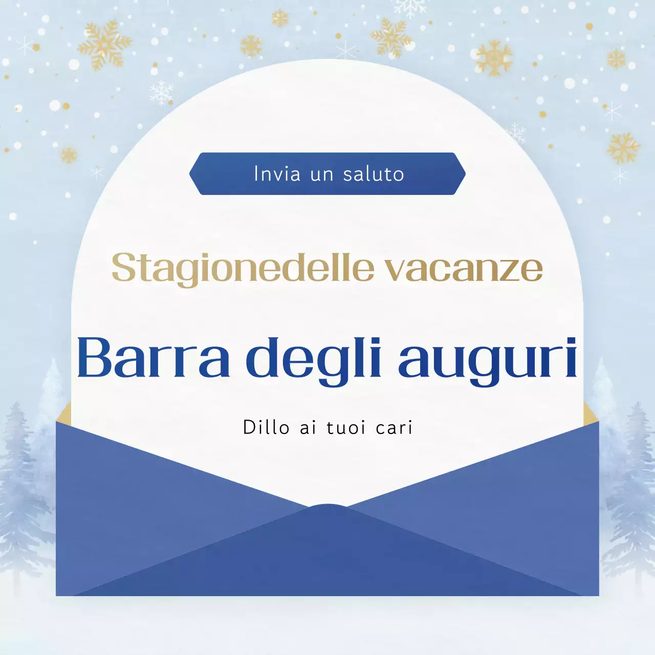 Blu Semplici auguri di buone feste