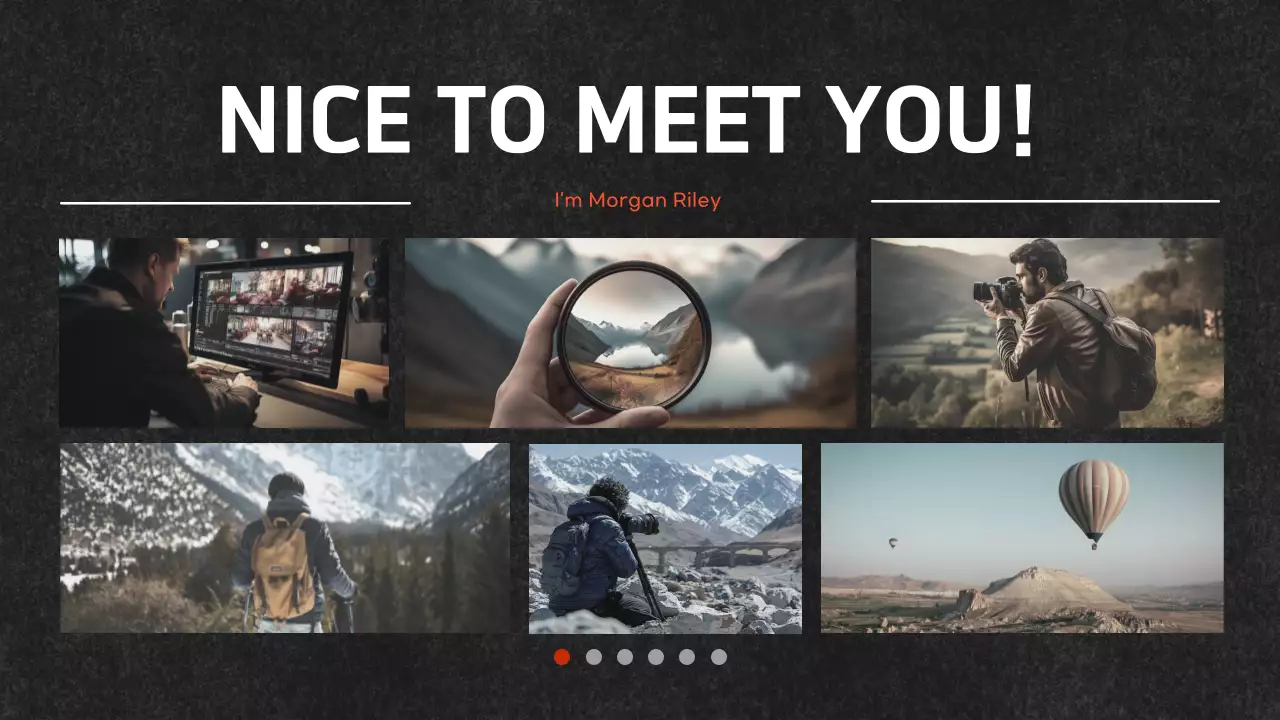 Trình bày danh mục đầu tư hiện đại màu đen