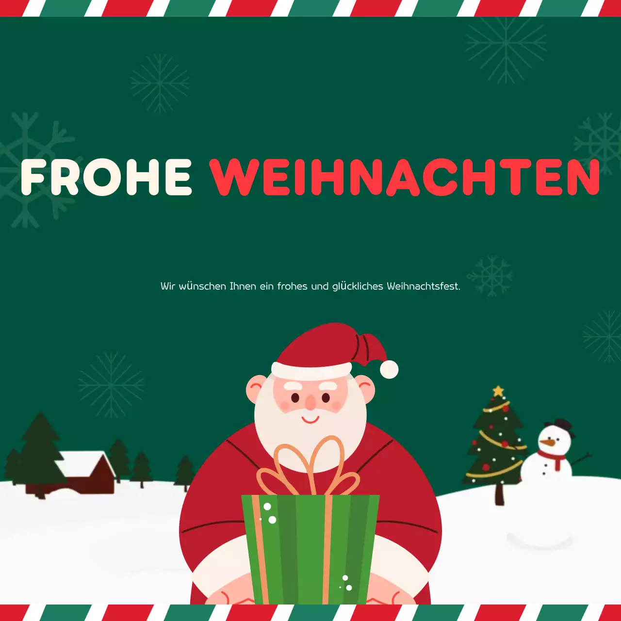 Grüne, gemütliche Weihnachtsfeiern