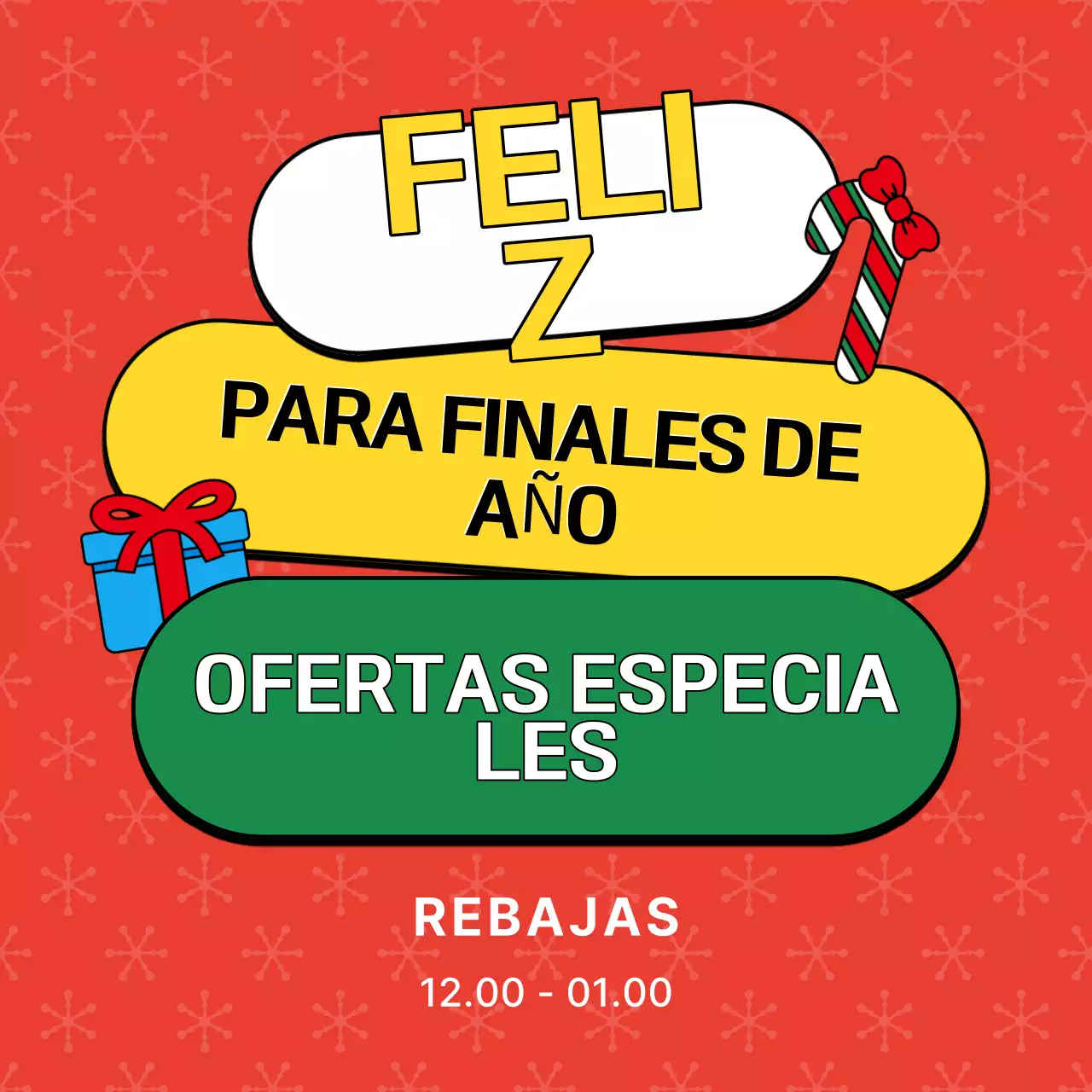 Red Simple Rebajas de Navidad