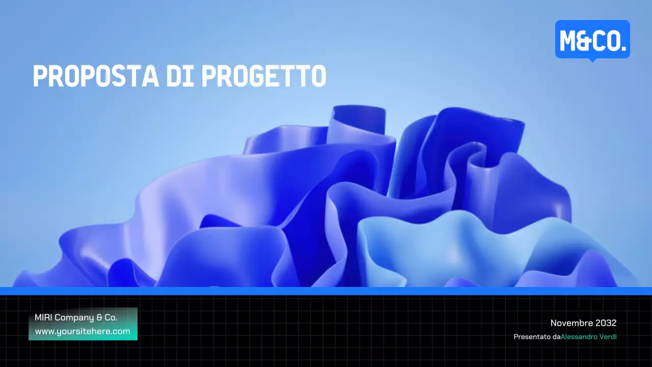 Proposta di progetto Blue Modern
