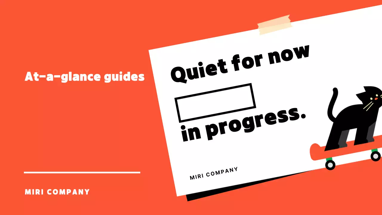 Orange Minimal Work Notice Presentation