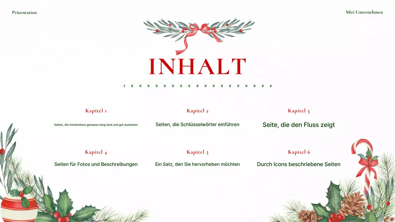 Hübscher Weihnachts-Hintergrundplaner in Rot und Grün