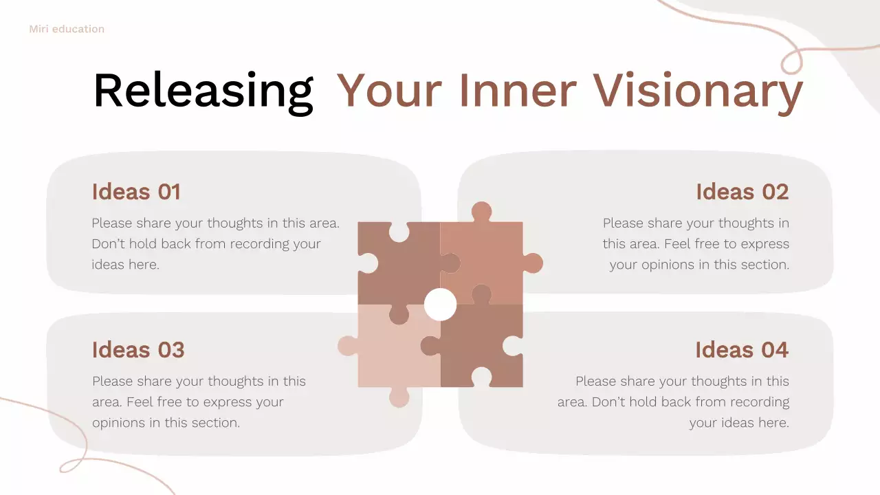 Presentasi Panduan Brainstorming Modern Beige