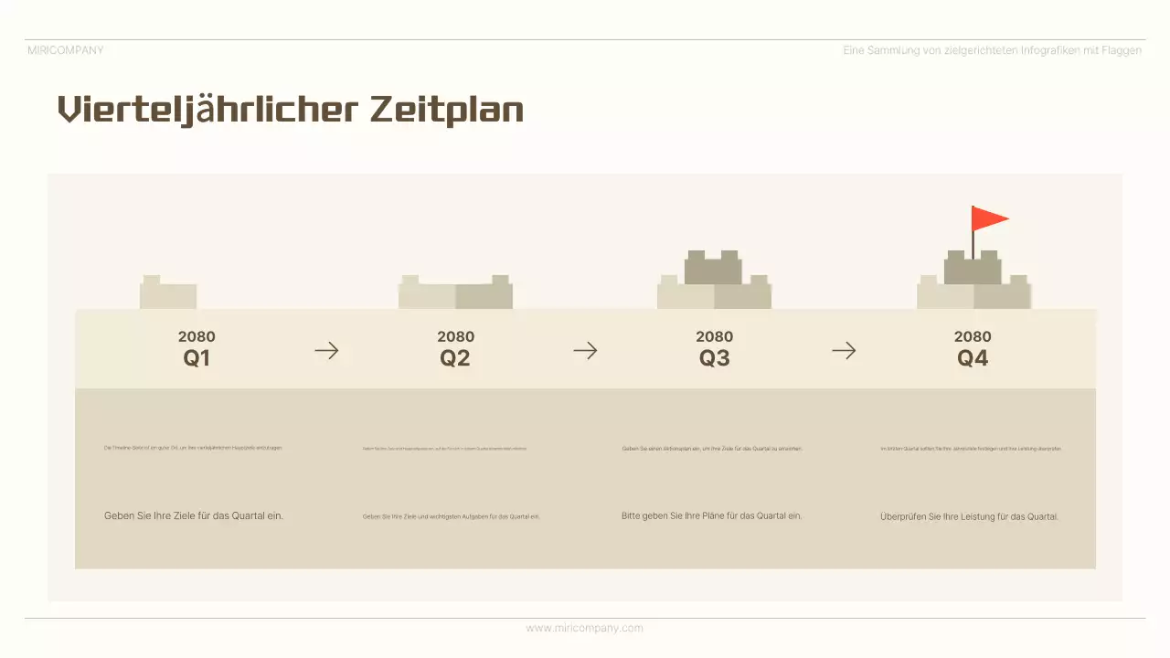 Beige minimalistische Infografik Anzeige