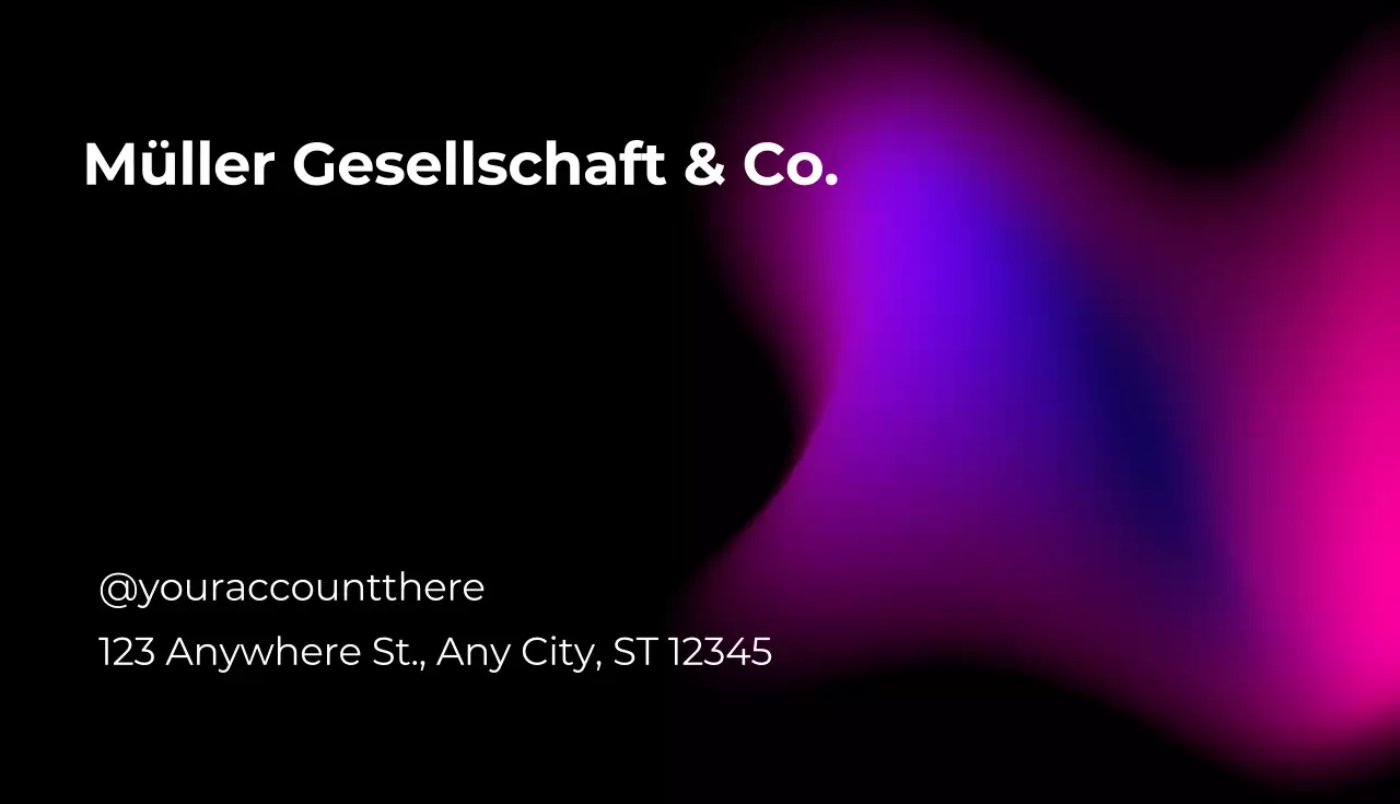 rosa moderne Visitenkarte