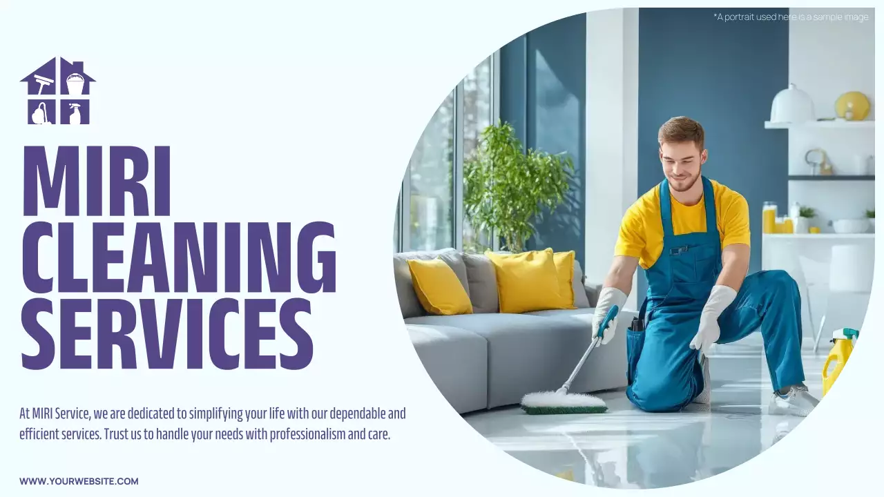 Blue Professional Cleaning Presentation