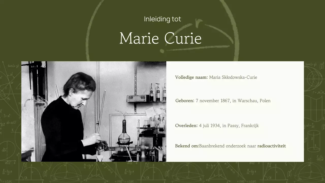 Professionele Trendy Academische Historische Cijfer Presentatie